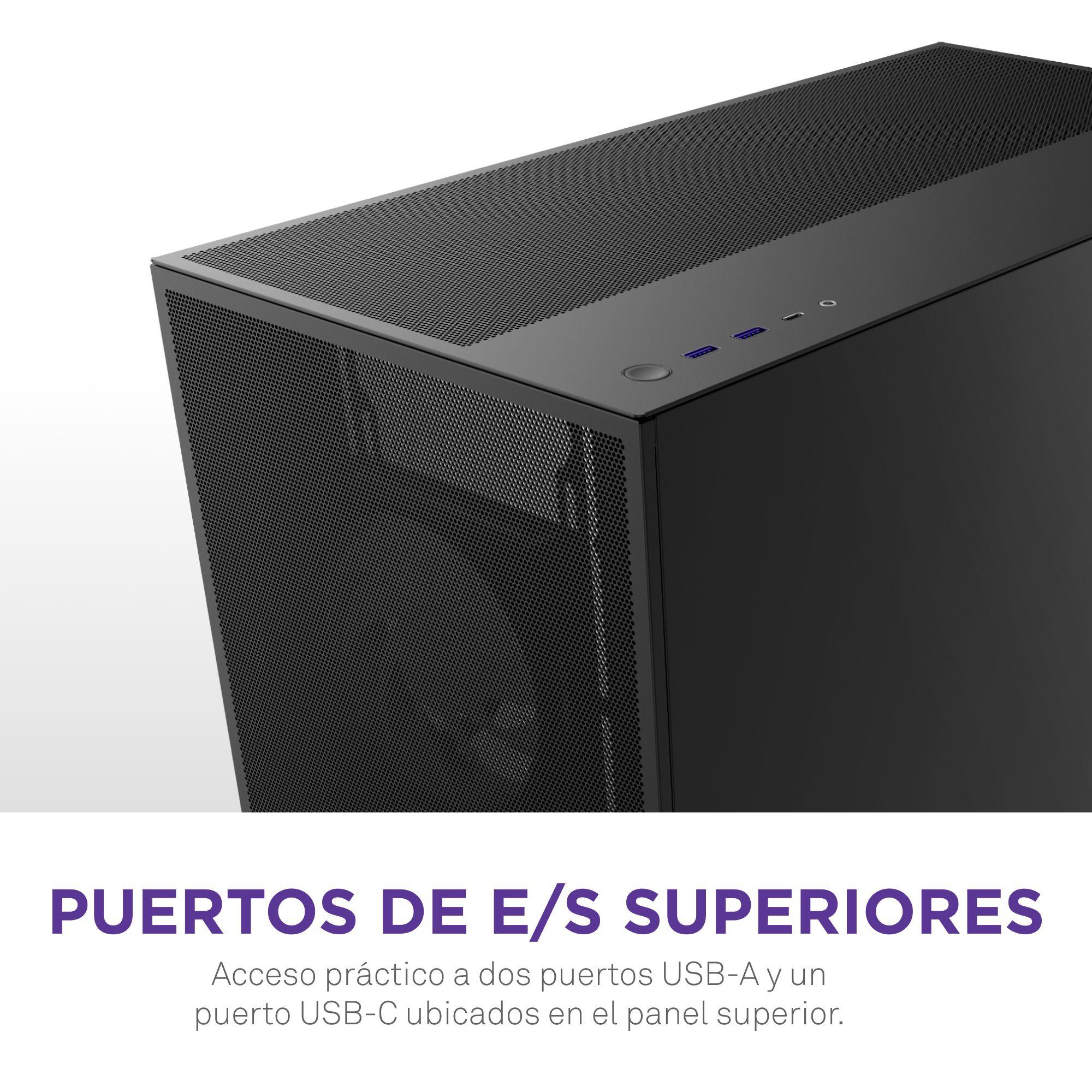 Gabinete NZXT H7 Flow RGB (2024) Mid-Tower Case Negro-5
