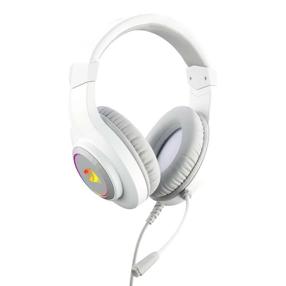 Audifonos Redragon Hylas White H260 RGB Jack 35mm-3