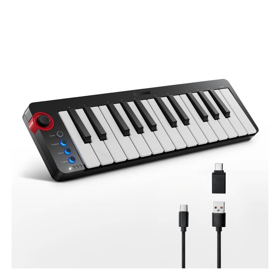 Teclado Controlador MIDI Portátil Donner N-25-2