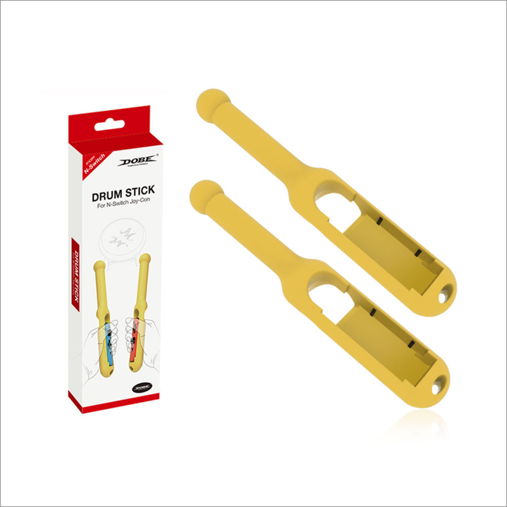 DOBE Adaptador tipo baquetas para Joy-Con x2 Amarillo-3