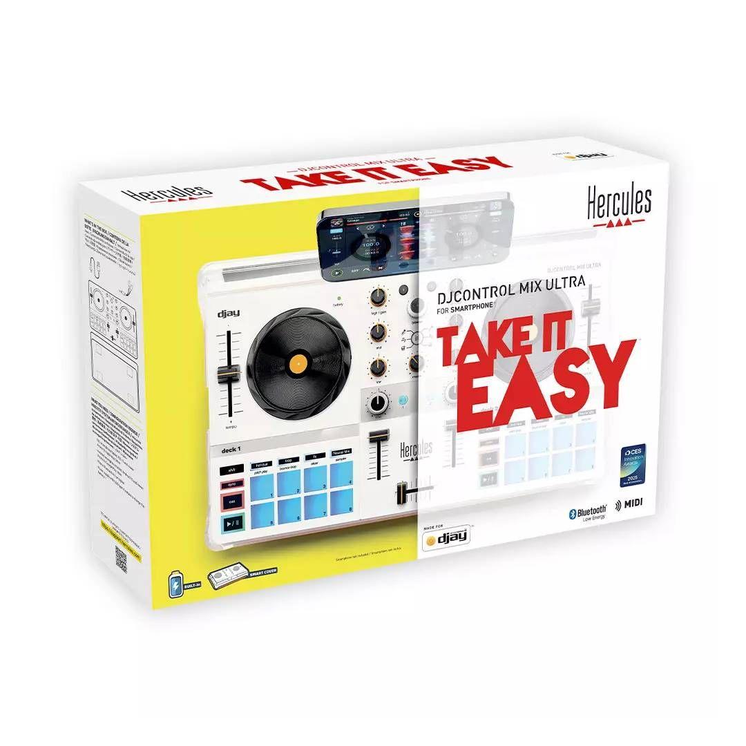 Controlador DJ Hercules - DJControl Mix Ultra Blanco-2