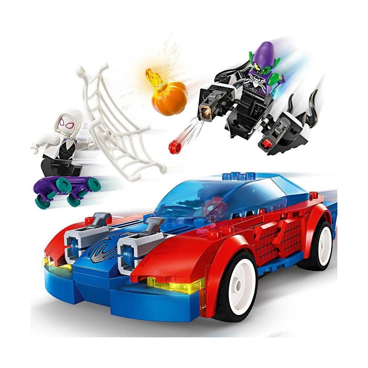 LEGO Marvel: AUTO DE SPIDER-MAN Y DUENDE VERDE VENOMIZADO-2