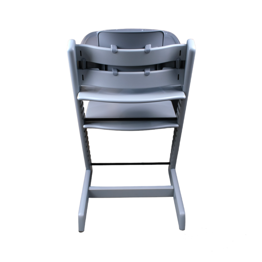 Silla Comedor p Bebes Estilo Nordico color Gris + Extras-2