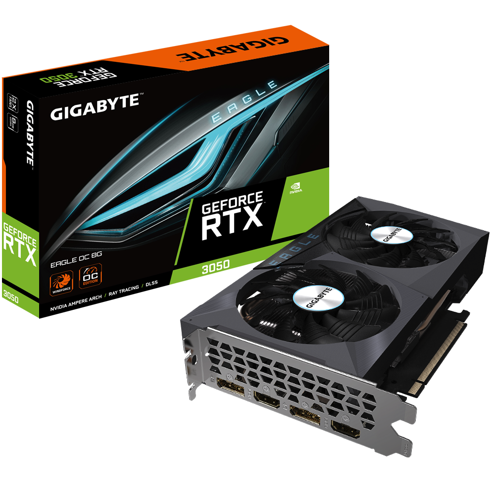 Tarjeta de Video Gigabyte RTX 3050 Eagle OC 8GB (rev. 1.0)-0