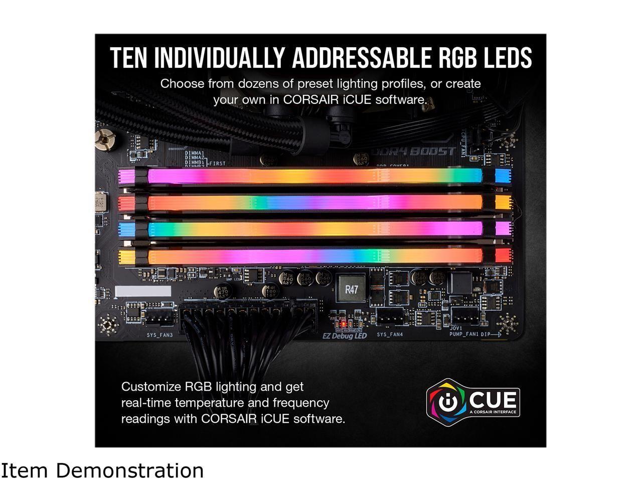 Memoria RAM Corsair Vengeance RGB PRO 8gb x 3200mhz DDR4-3