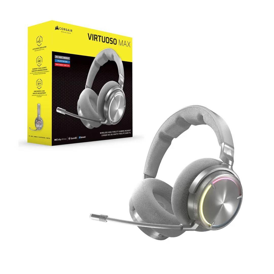 Audifonos Corsair Virtuoso MAX Wireless - Silver-2
