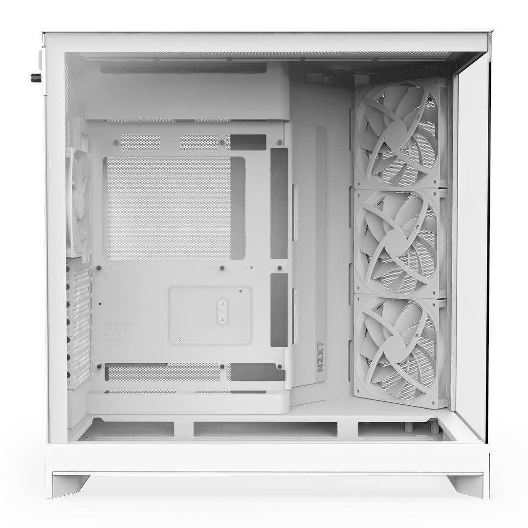Gabinete NZXT H9 Flow (2025) Dual-Chamber Mid-Tower White-2