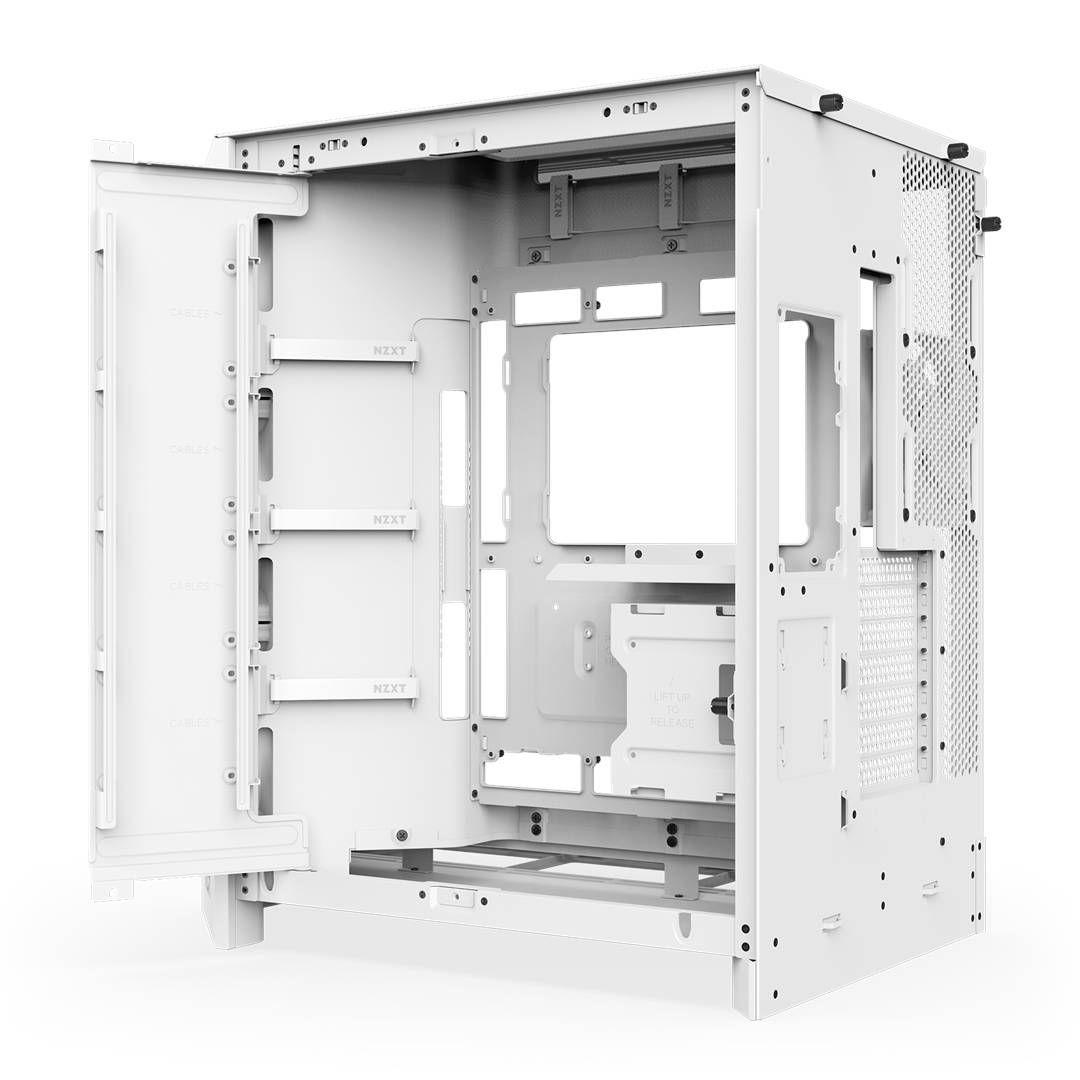 Gabinete NZXT H9 Flow (2025) Dual-Chamber Mid-Tower White-6
