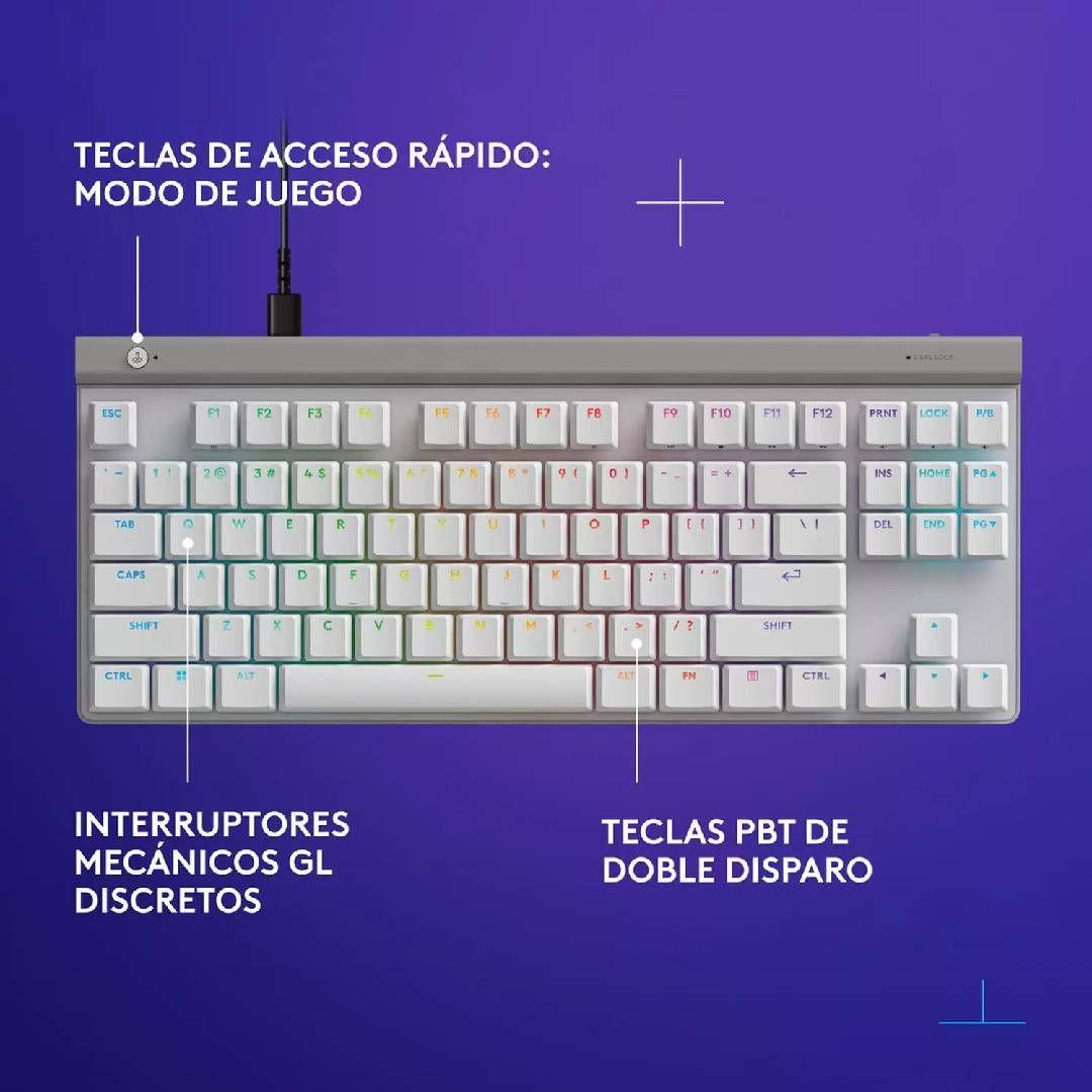 Logitech G515 TKL White Alámbrico-2