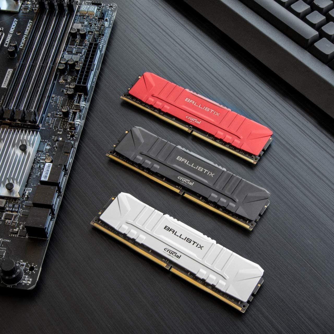 Memoria Ram Crucial Ballistix Blanco DDR4 8GB 3200MHz-1