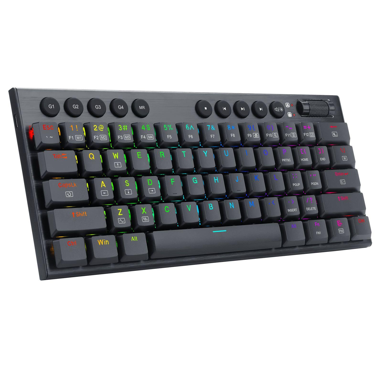 Teclado Horus Mini Pro Inalámbrico Ingles Sw Red RGB K632-3