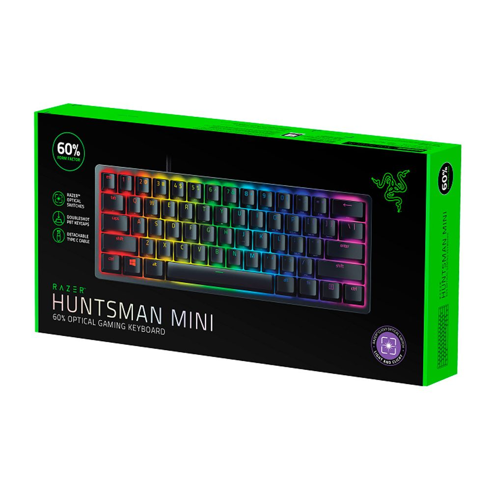 Teclado Gamer Razer Huntsman Mini Black Purple Switch Ingles-3