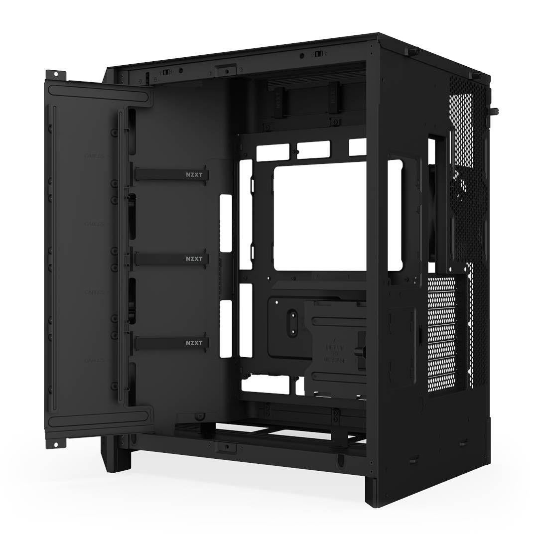 Gabinete NZXT H9 Flow (2025) Dual-Chamber Mid-Tower Black-6