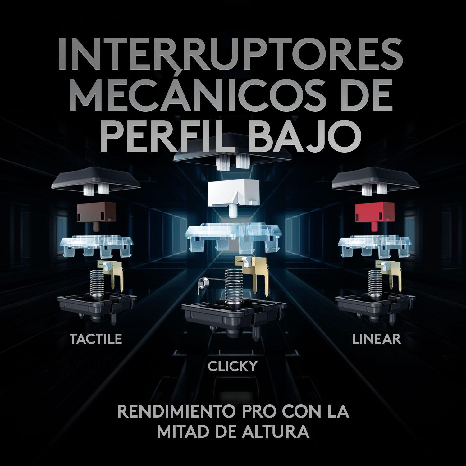 Teclado gamer Logitech G915 TKL QWERTY GL Tactile inglés-2