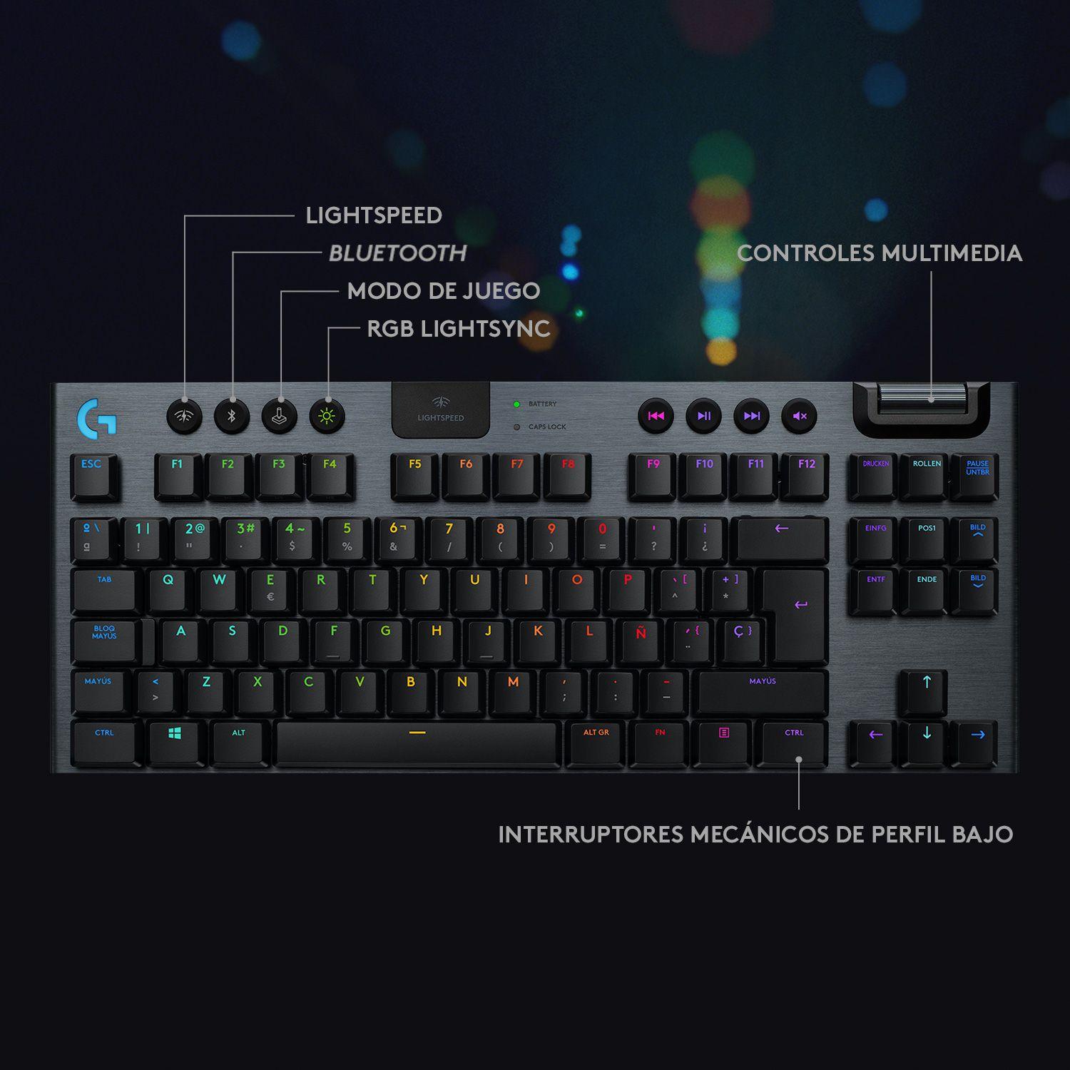 Teclado gamer Logitech G915 TKL QWERTY GL Tactile inglés-3