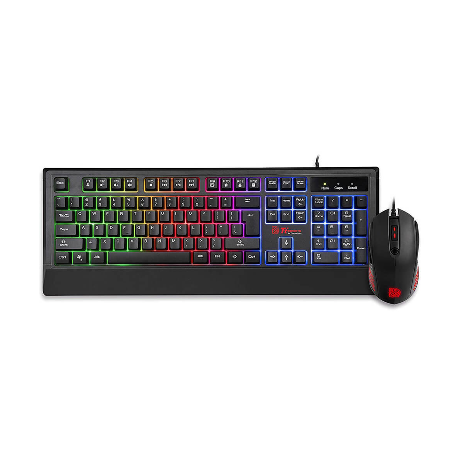 Kit teclado y Mouse gamer Thermaltake Challenger RGB Español-1