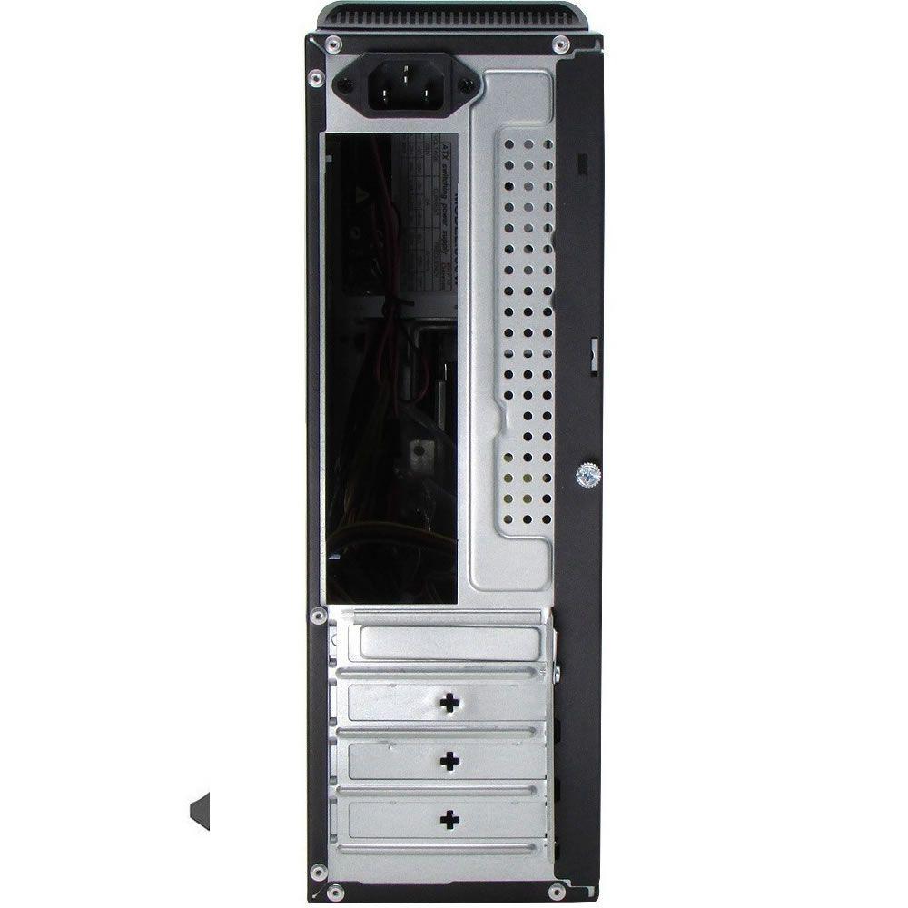 Gabinete Clio Ultra Slim ITX CL-S605 USB 2.0 con fuente 500W-1