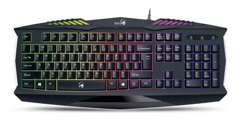 Teclado Gamer Genius Gx Scorpion K220 Retroiluminado Usb-3