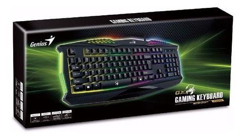 Teclado Gamer Genius Gx Scorpion K220 Retroiluminado Usb-3