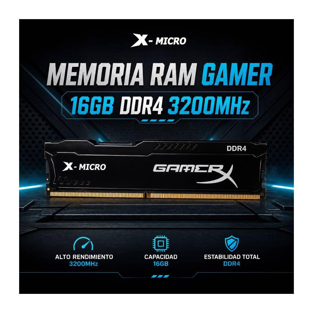 Memoria RAM X-Micro 16 GB DDR4 3200 MHz U-DIMM Heatsink-3
