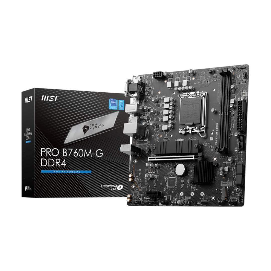 Placa Madre MSI PRO B760M-G DDR4, mATX, DDR4, LGA1700-0
