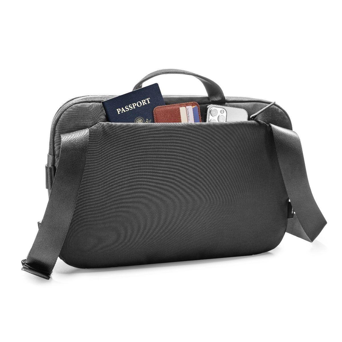 Bolso Sling Compacto Tomtoc para MacBook Pro M1 14" Negro-1