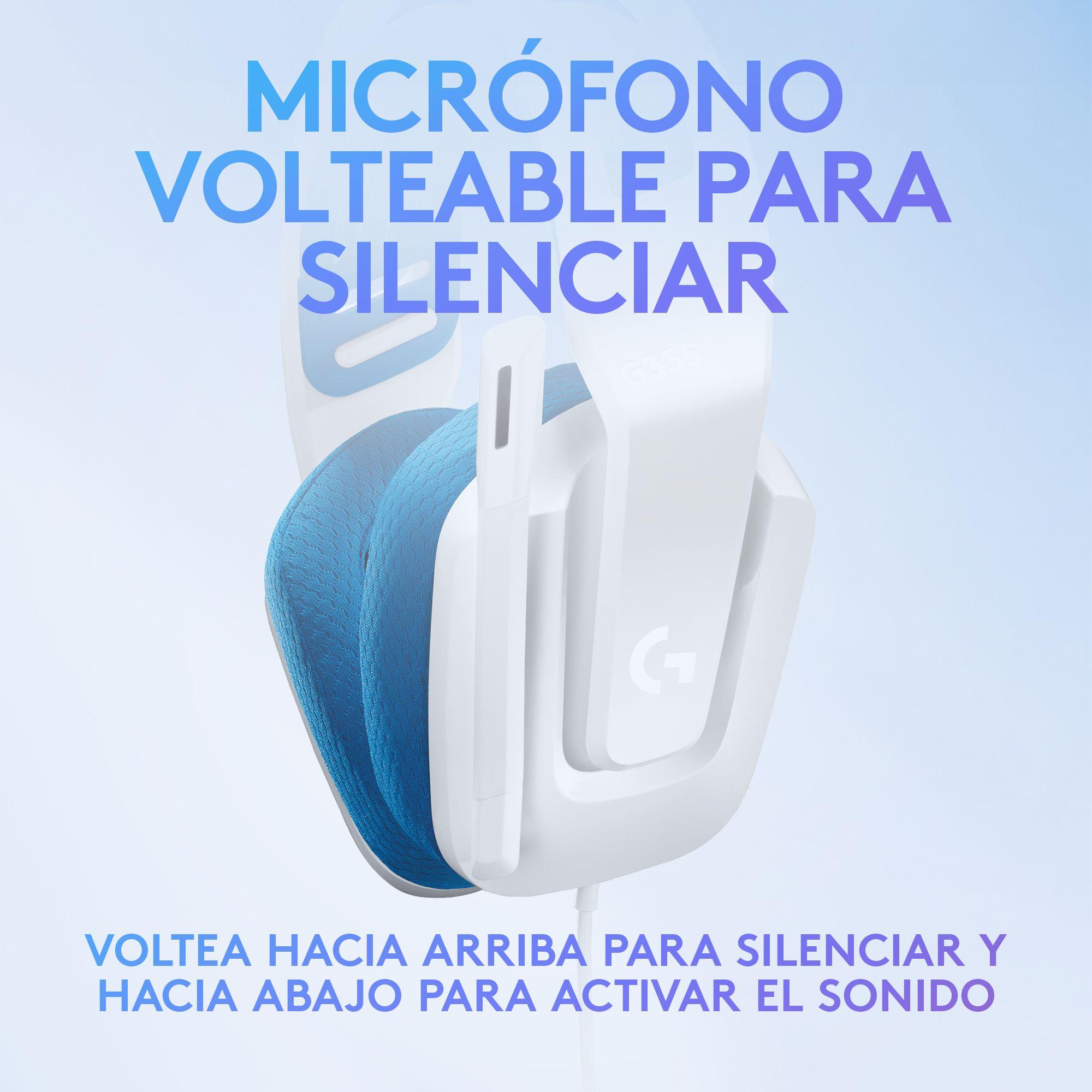 Audifonos Gamer Logitech G335 Blancos Jack 3.5mm-7