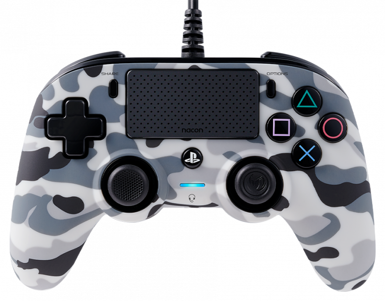 Control Nacon Profesional para PS4 Camo Grey Alambrico-1