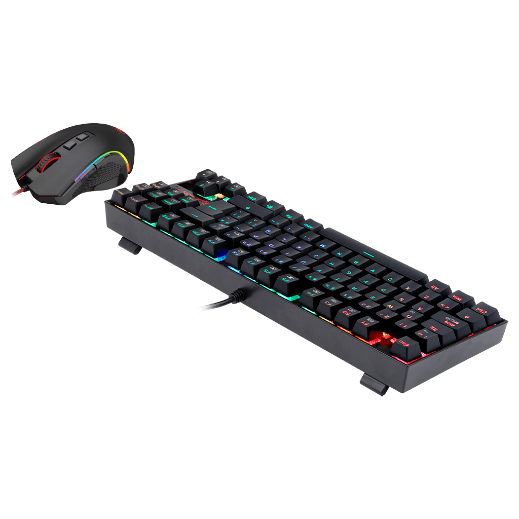 Pack Teclado y Mouse Gamer Redragon Kumara + Mouse Español-2