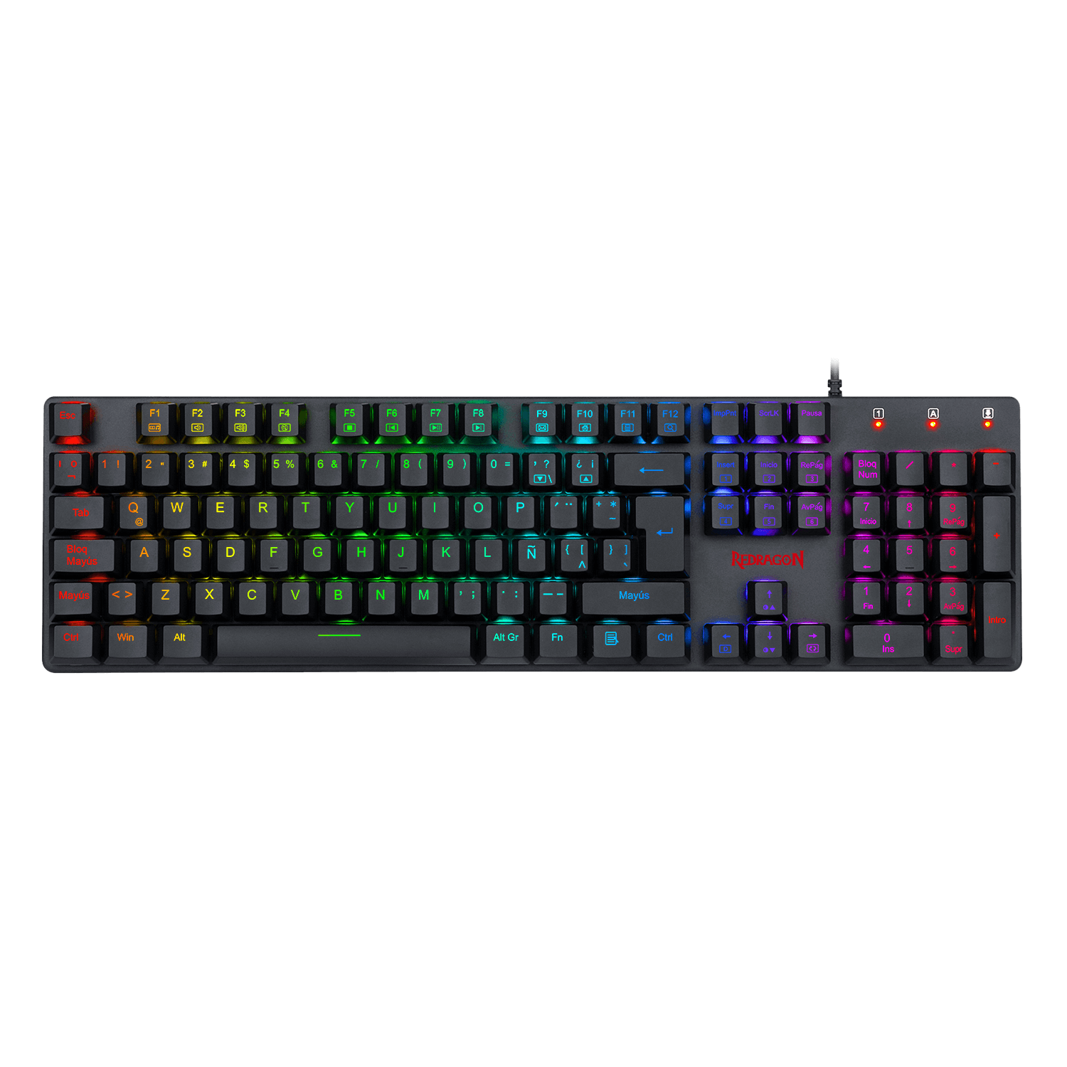 Teclado Gamer Redragon Shrapnel Mecanico RGB Español-4