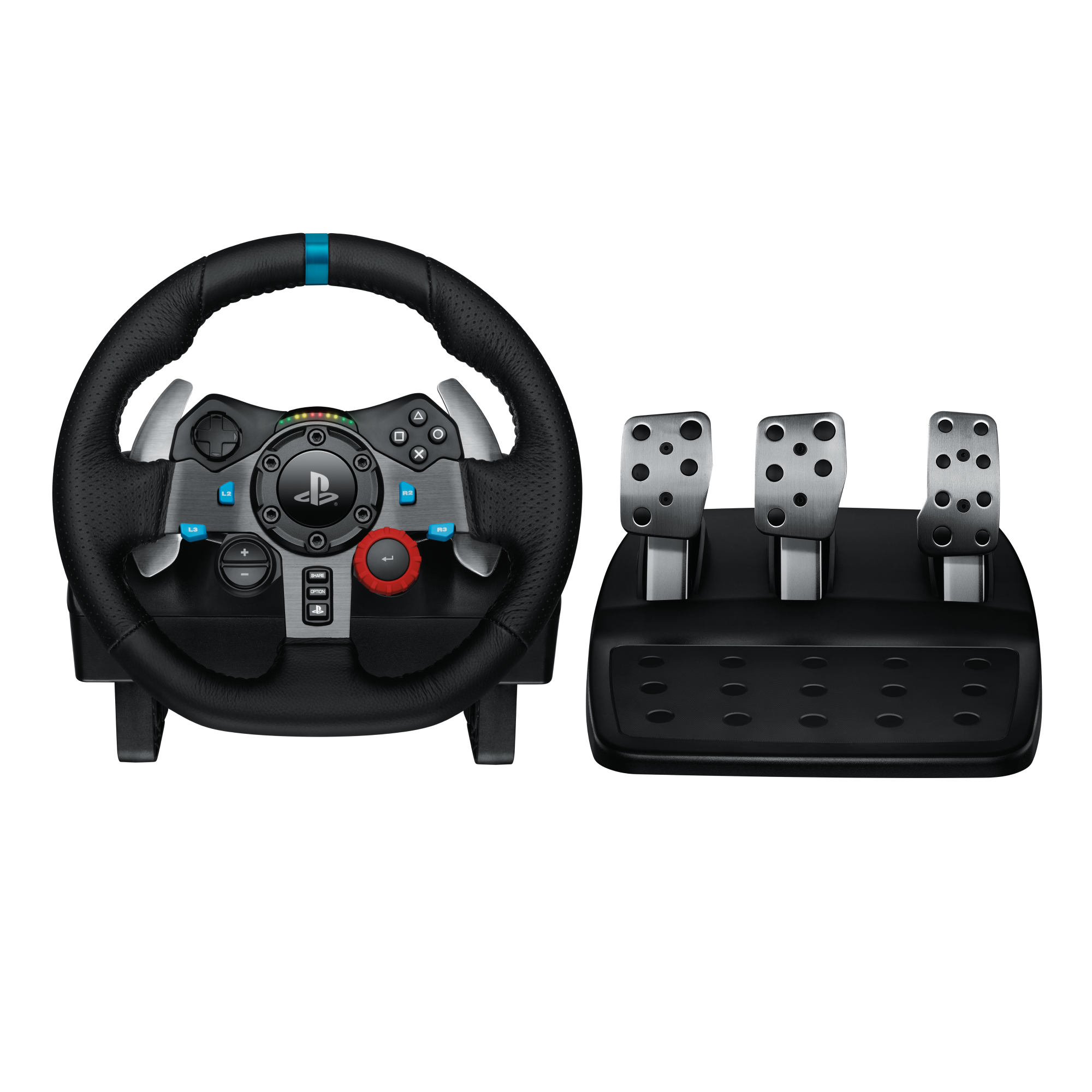 Volante Gamer c/ Pedales Logitech Force racing G29 PS3 PS4.-0