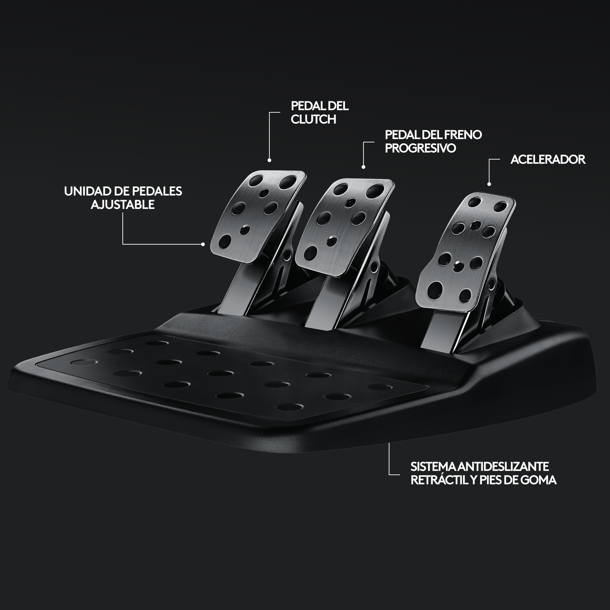 Volante Gamer c/ Pedales Logitech Force racing G29 PS3 PS4.-2