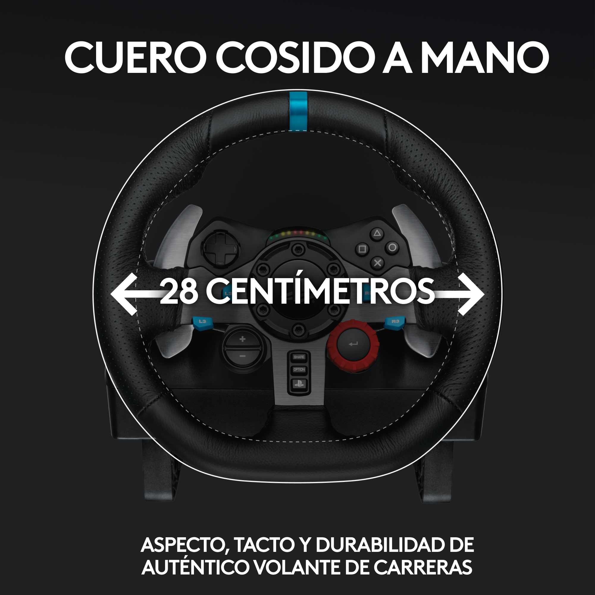 Volante Gamer c/ Pedales Logitech Force racing G29 PS3 PS4.-4