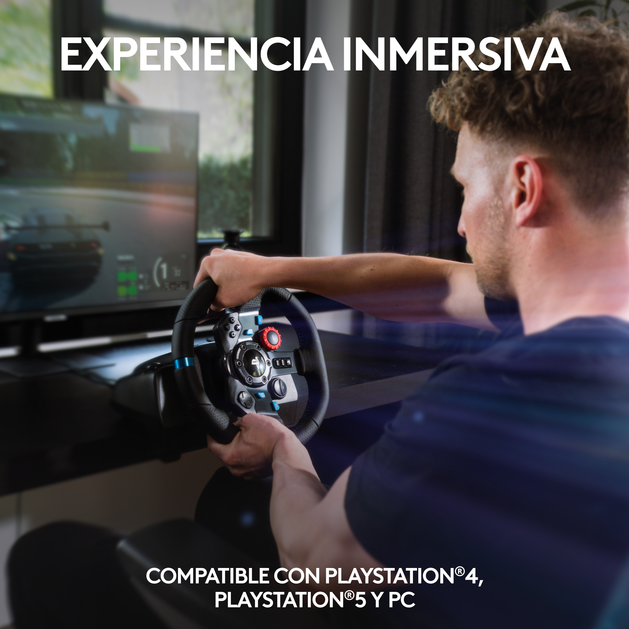 Volante Gamer c/ Pedales Logitech Force racing G29 PS3 PS4.-7