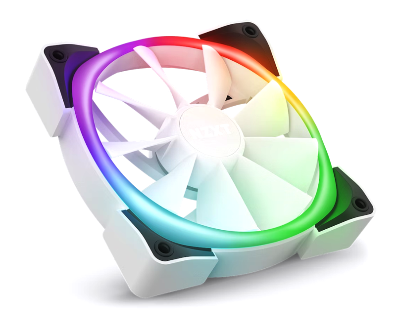 Ventilador NZXT AER RGB 2 120mm Blanco y Negro p Gabinete-0