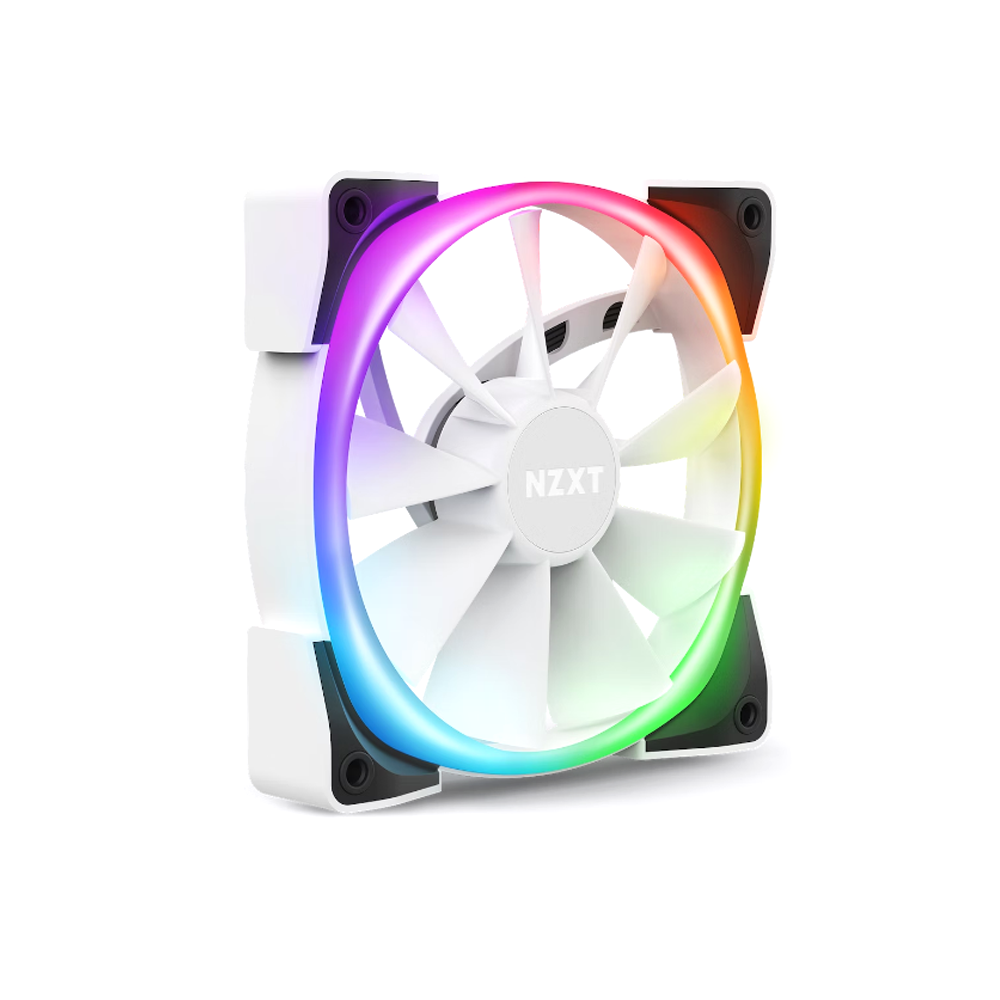 Ventilador NZXT AER RGB 2 120mm Blanco y Negro p Gabinete-2