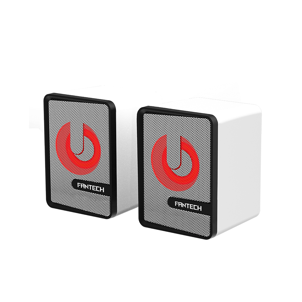 Parlantes Gamer Fantech Beat Gs 203 3.5mm Rgb Blanco-0