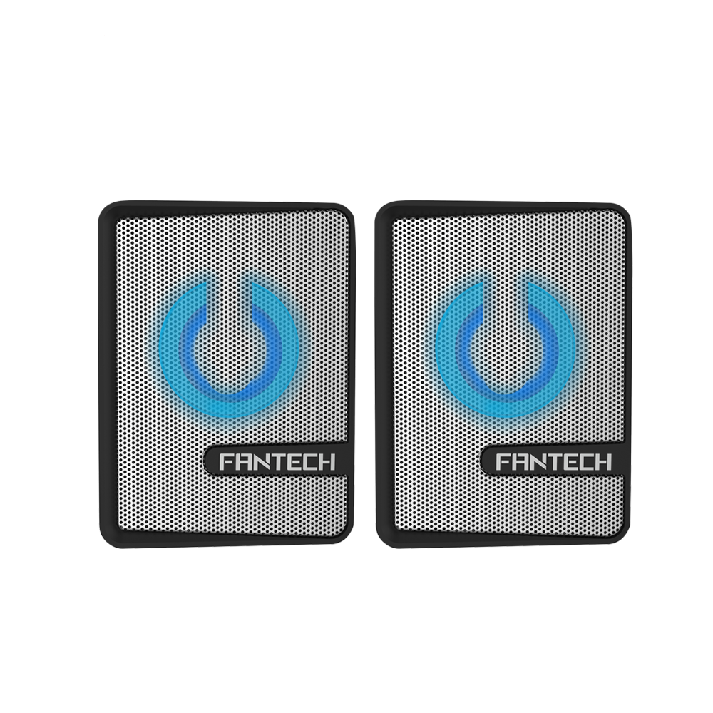 Parlantes Gamer Fantech Beat Gs 203 3.5mm Rgb Blanco-1