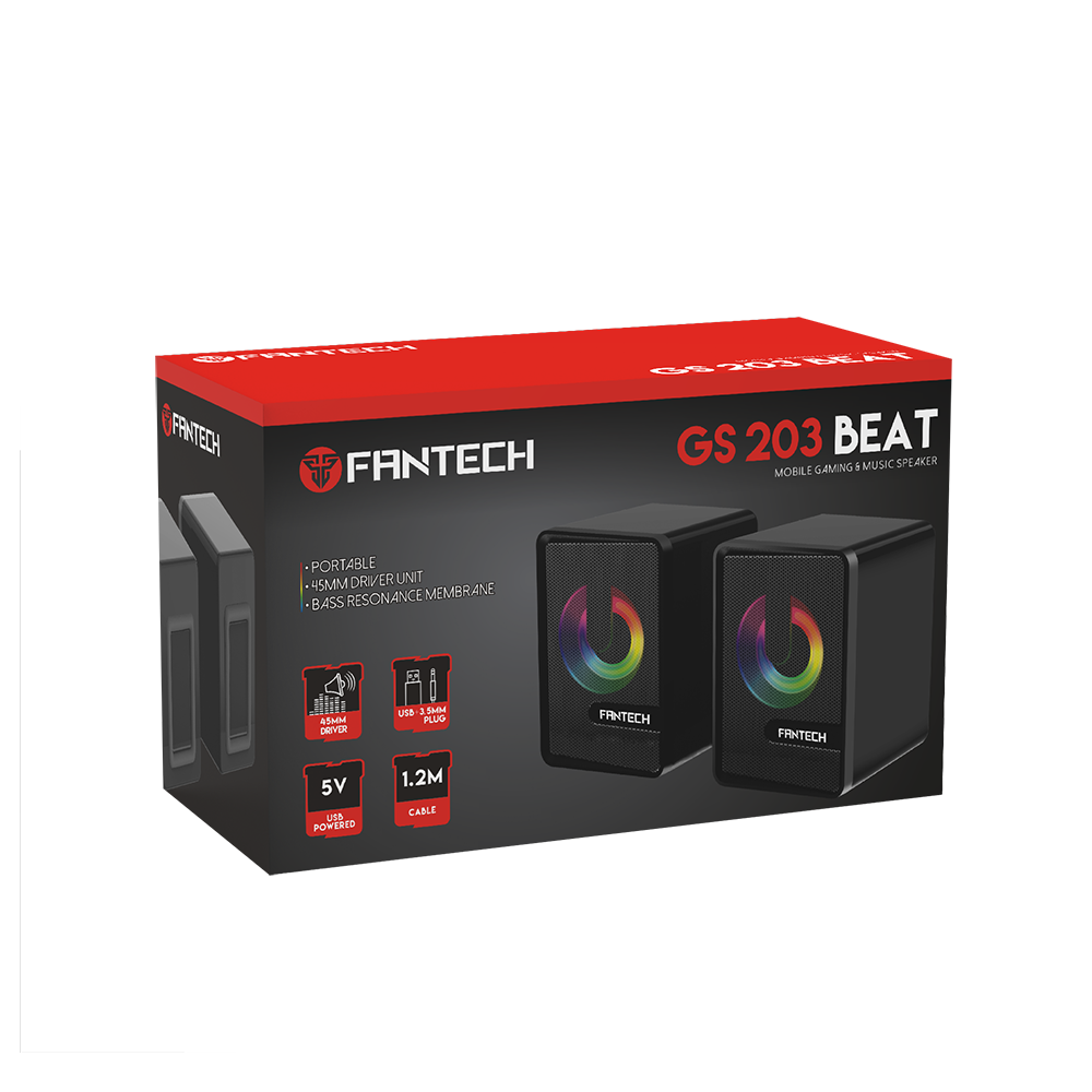 Parlantes Gamer Fantech Beat Gs 203 3.5mm Rgb Blanco-4