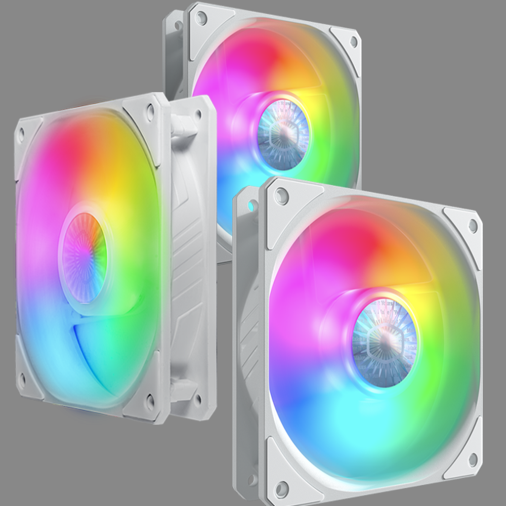 Pack 3 Ventiladores Cooler Master Sickleflow White Edition-1