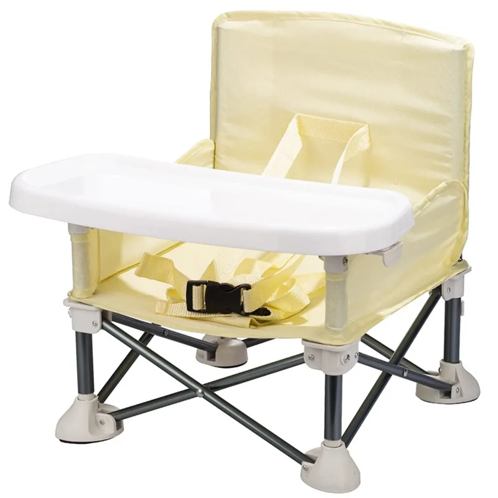 Asiento portátil para bebé de viaje plegado compacto Beige-0