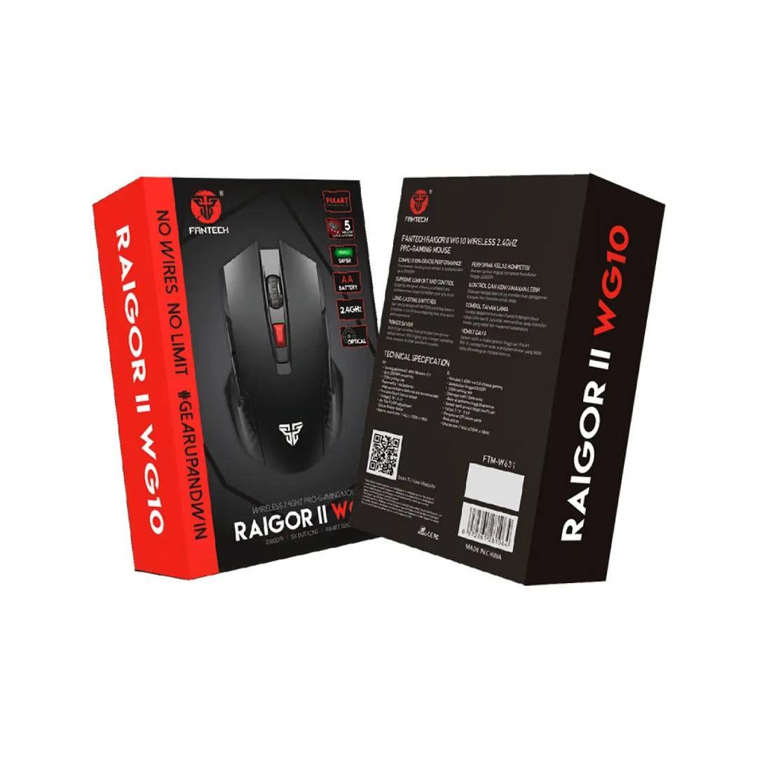 Mouse Inalámbrico Fantech RAIGOR II WG10 Red-2