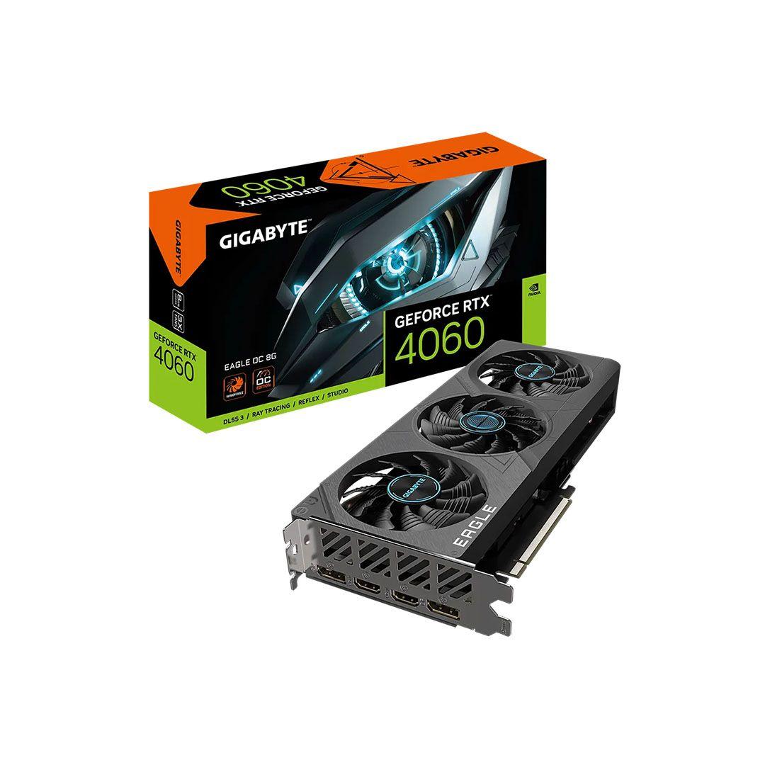 Tarjeta de Video Gigabyte GeForce RTX 4060 Eagle OC 8G 3 FAN-0