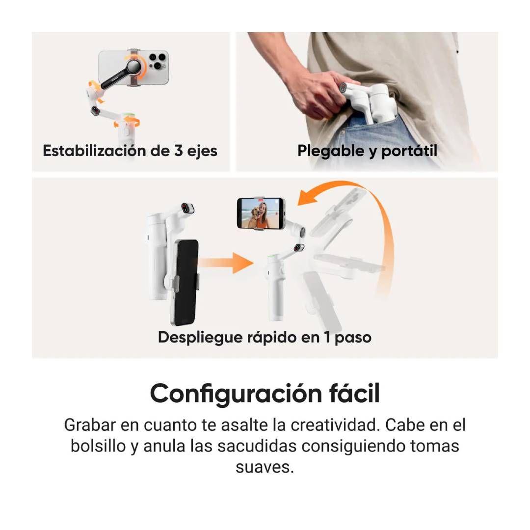 Estabilizador Insta360 Flow 2 Pro Creator Bundle Stone Gray-5