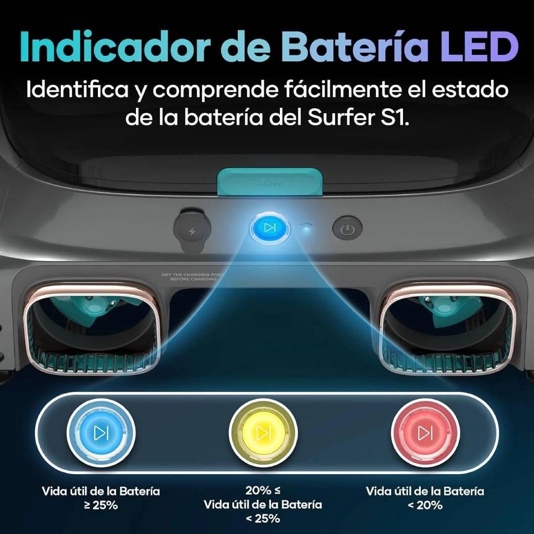 Robot Saca Hojas para Piscina Inalámbrico Aiper Surfer S1-5