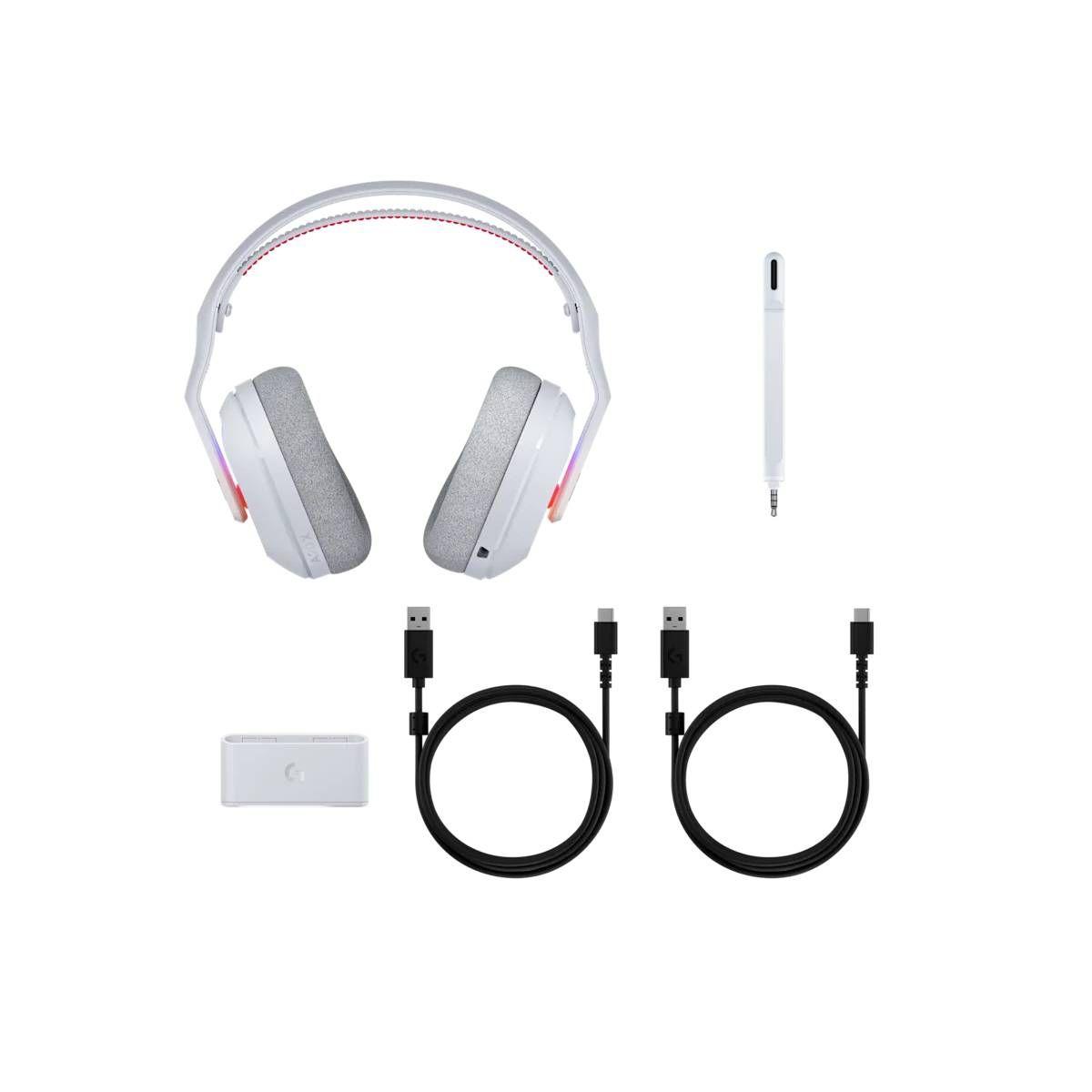 Audífonos Logitech Inálambrico A20 X WHITE-2