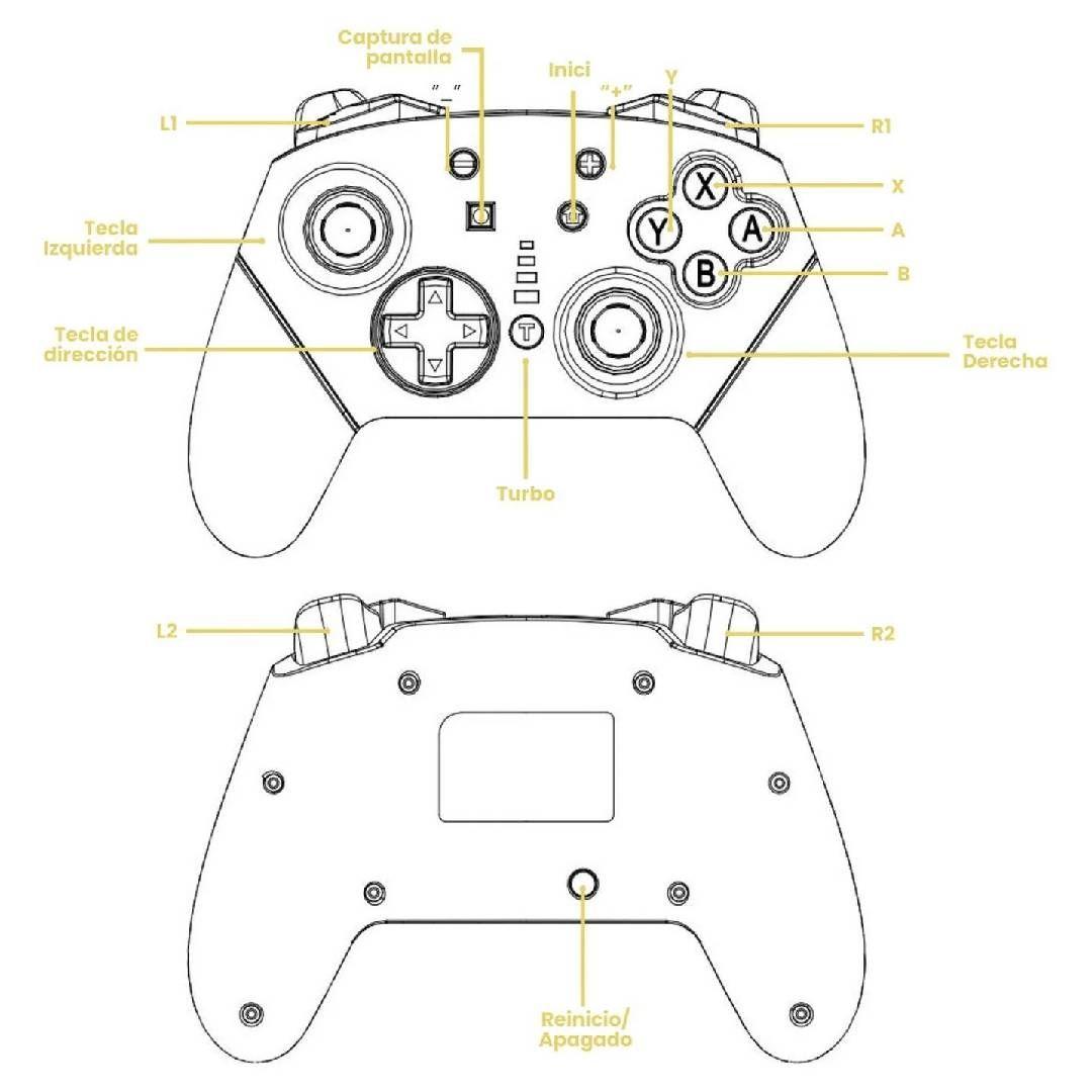 Control Gamer Inalámbrico PC LEVO-1