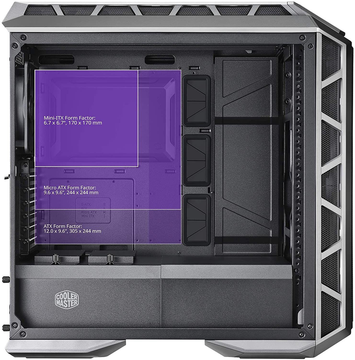 Gabinete Cooler Master Mastercase H500P Mesh 2 Fans ARGB-4