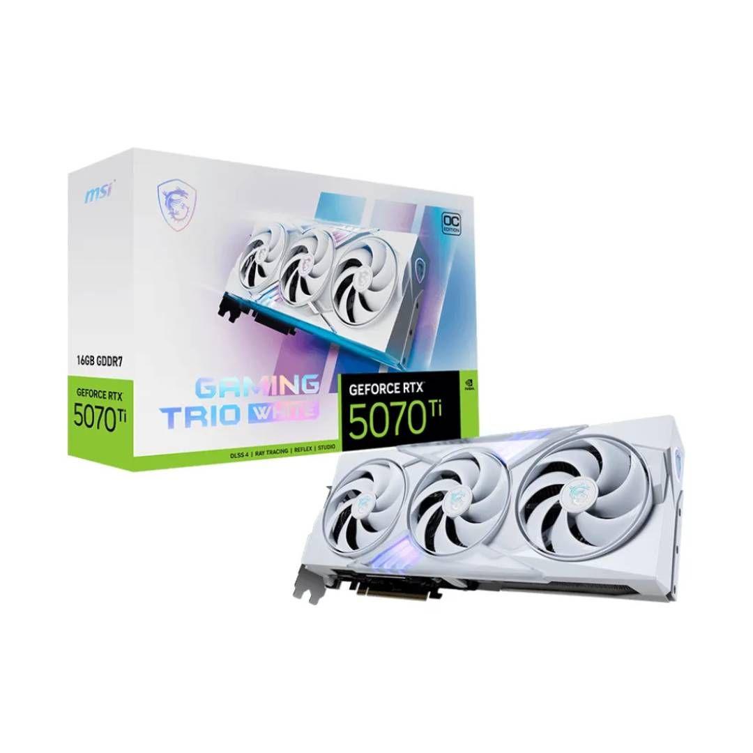 Tarjeta de Video MSI RTX 5070 Ti 16G GAMING TRIO OC WHITE-0