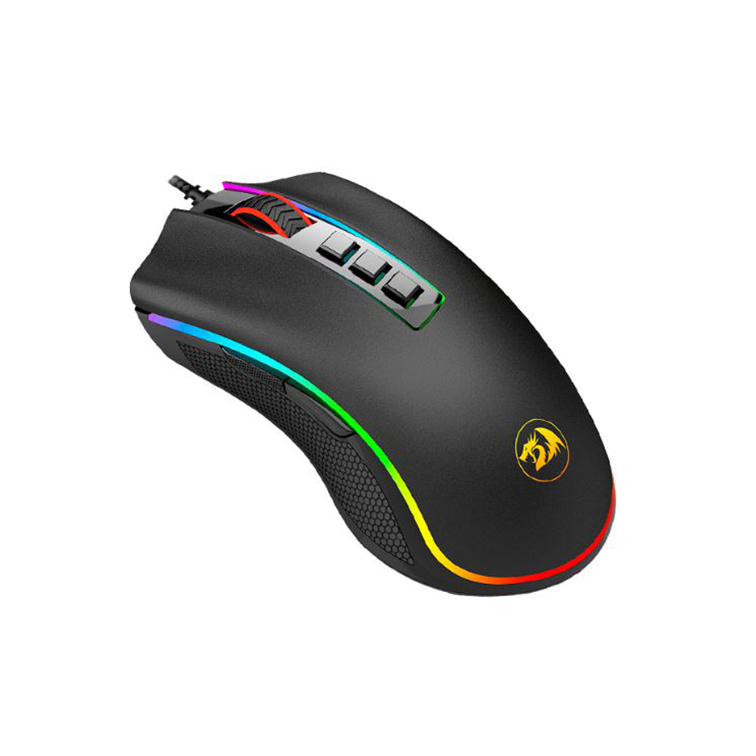 Mouse Gamer Redragon Cobra M711-FPS RGB Negro 24000 dpi-0